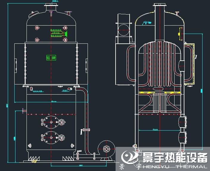 立式水管蒸汽鍋爐結(jié)構(gòu)圖